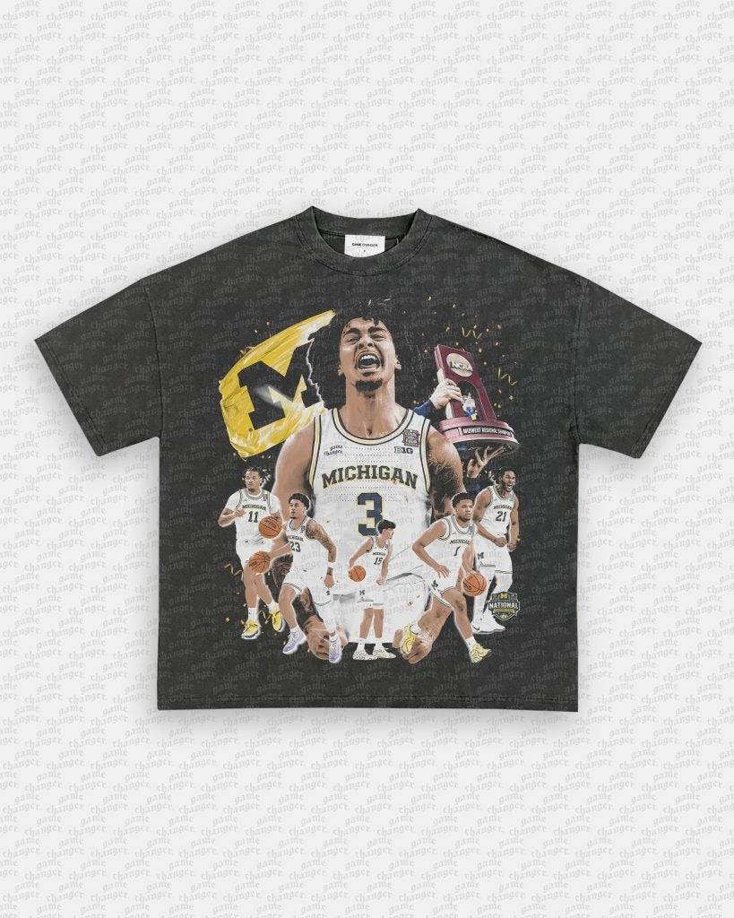 25 - 26 NATIONAL CHAMPS V2 - MICHIGAN TEE - VIP - GAME CHANGERS - GAME CHANGERS GRAPHIC TEE