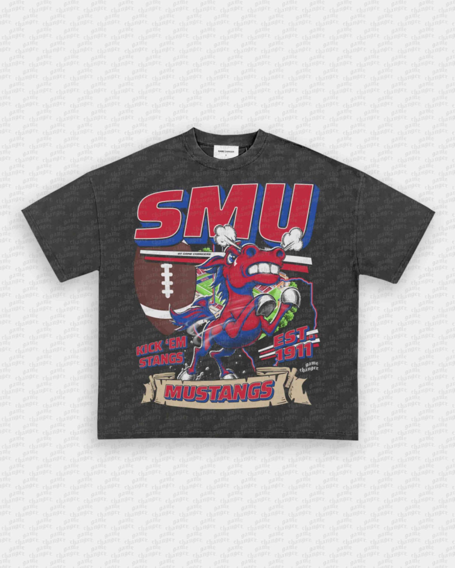 SMU FOOTBALL TEE