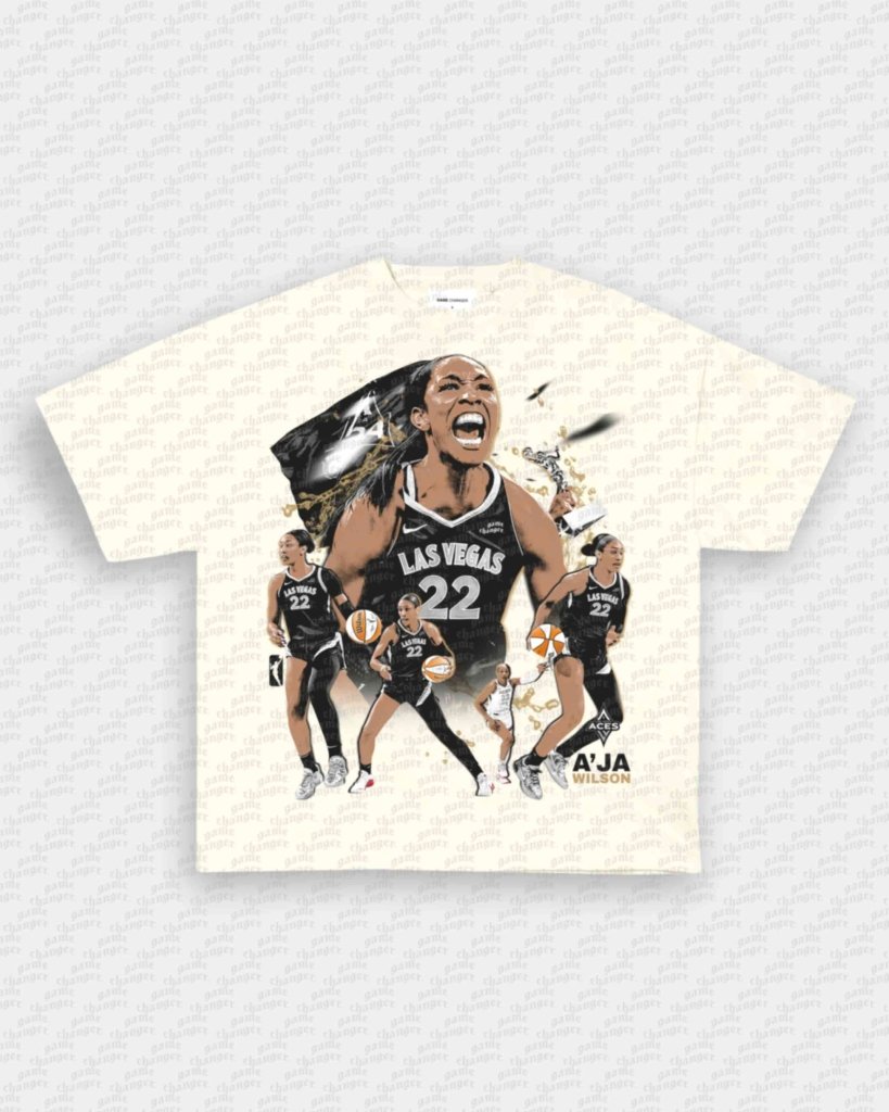A'JA WILSON V2 TEE - VIP - GAME CHANGERS - GAME CHANGERS GRAPHIC TEE