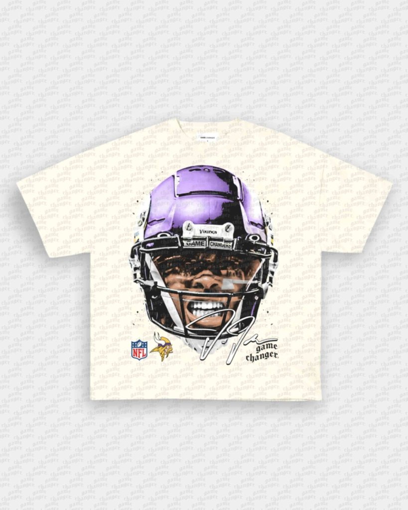 BIG FACE JUSTIN JEFFERSON TEE - VIP - GAME CHANGERS - GAME CHANGERS GRAPHIC TEE