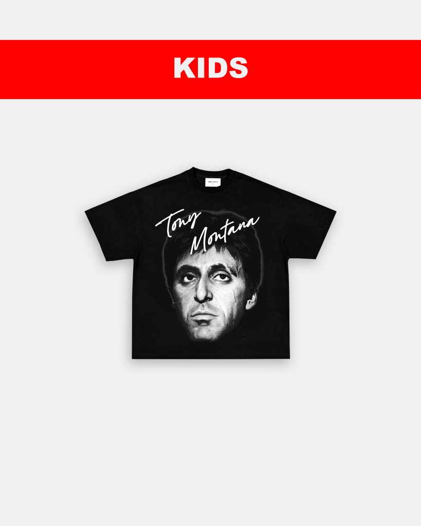 BIG FACE TONY MONTANA - KIDS TEE - VIP - GAME CHANGERS TEE