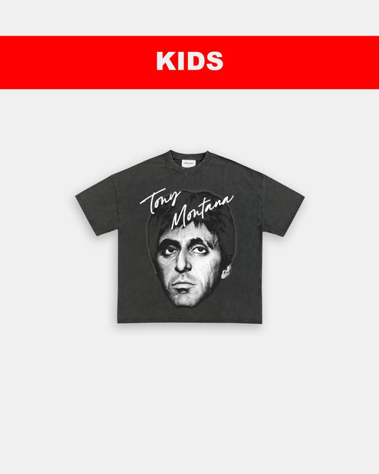 BIG FACE TONY MONTANA - KIDS TEE - VIP - GAME CHANGERS TEE
