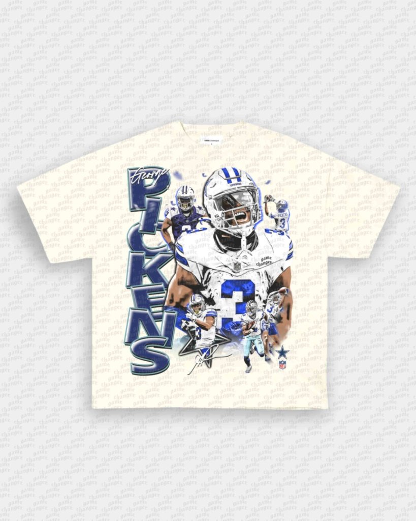 GEORGE PICKENS - COWBOYS V2 TEE - VIP - GAME CHANGERS - GAME CHANGERS GRAPHIC TEE