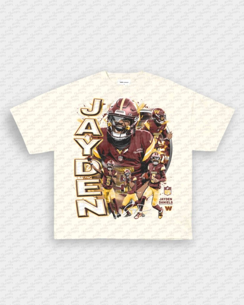 JAYDEN DANIELS V5 TEE - VIP - GAME CHANGERS - GAME CHANGERS GRAPHIC TEE