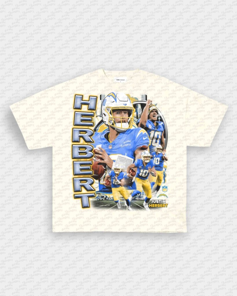 JUSTIN HERBERT V3 TEE - VIP - GAME CHANGERS - GAME CHANGERS GRAPHIC TEE