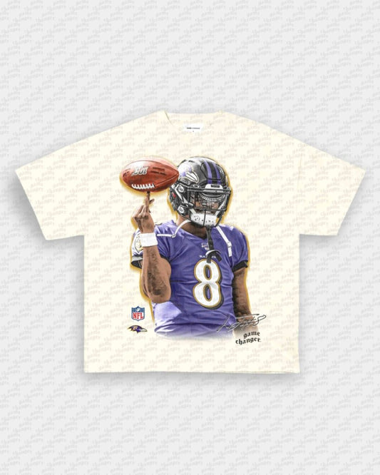 LAMAR JACKSON V3 TEE - VIP - GAME CHANGERS - GAME CHANGERS GRAPHIC TEE