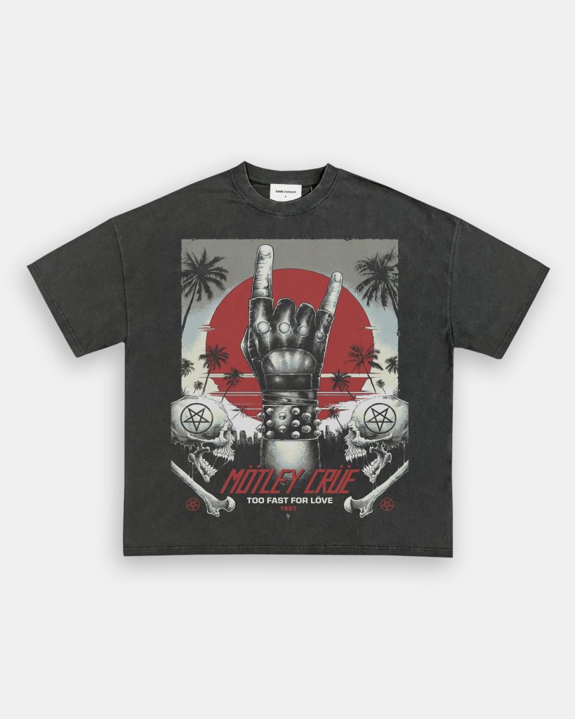 MOTLEY CRUE TOO FAST FOR LOVE TEE - VIP - GAME CHANGERS - GAME CHANGERS GRAPHIC TEE