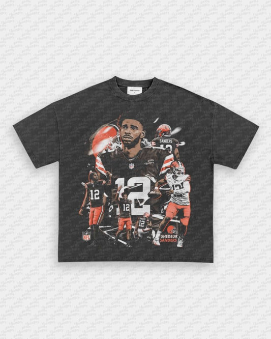 SHEDEUR SANDERS - BROWNS V2 TEE - VIP - GAME CHANGERS - GAME CHANGERS GRAPHIC TEE