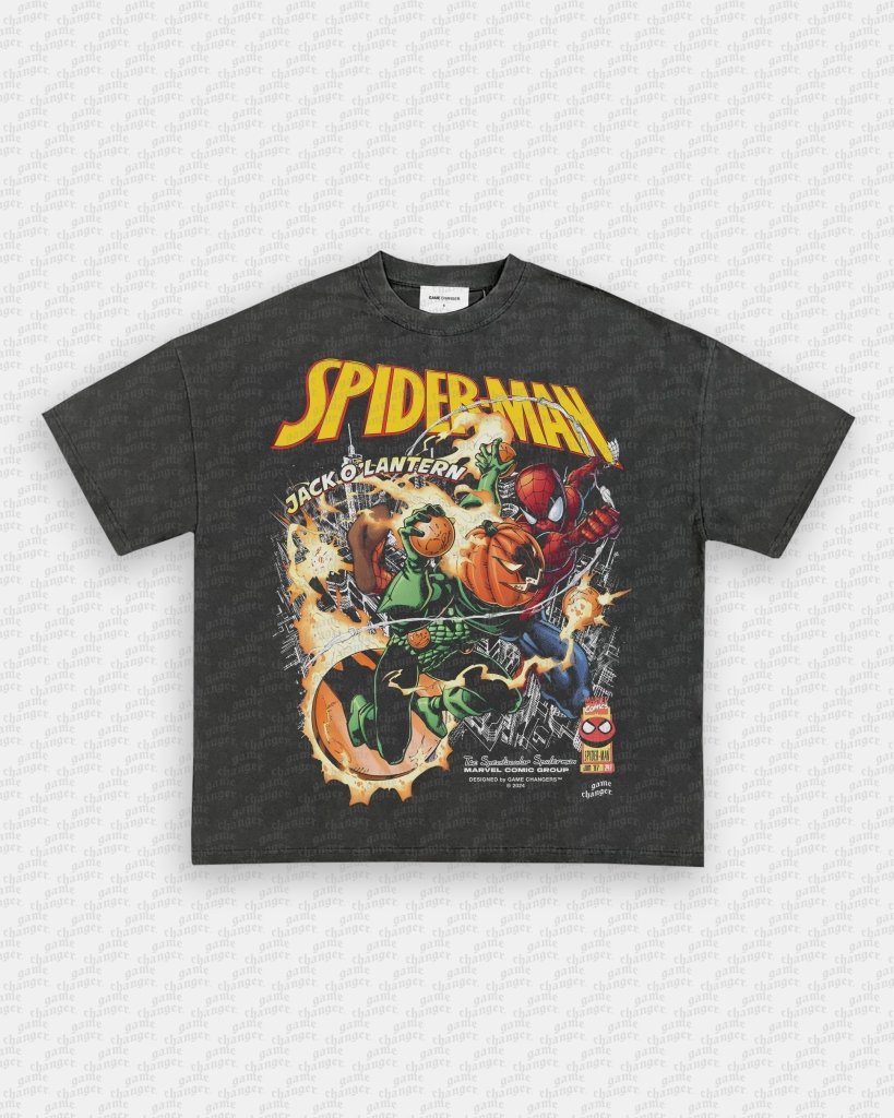 SPIDER - MAN VS JACK O' LANTERN V2 TEE - VIP - GAME CHANGERS TEE