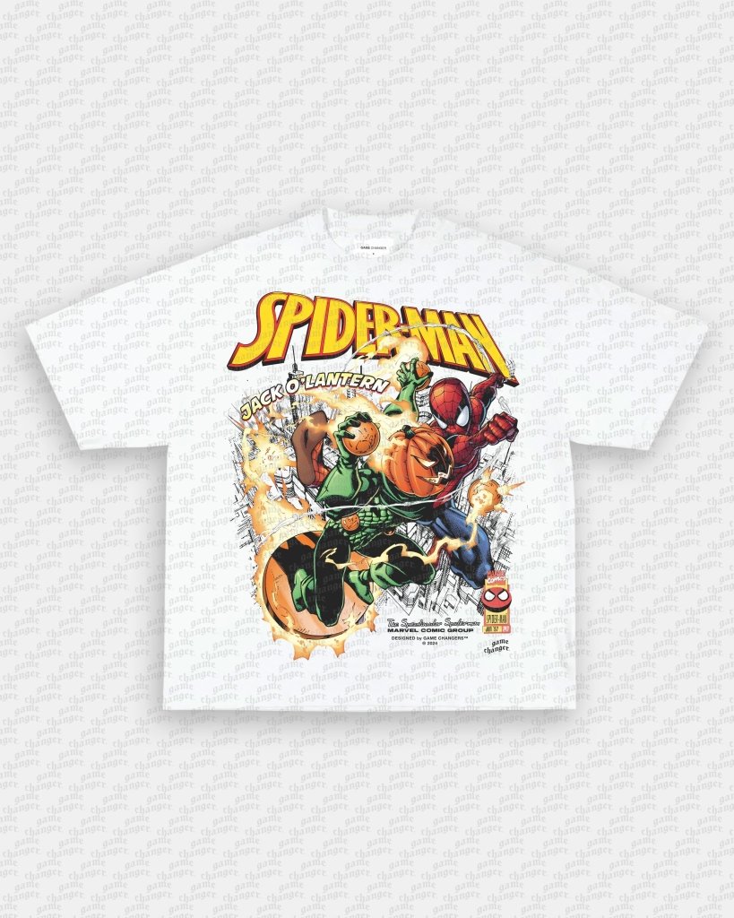 SPIDER - MAN VS JACK O' LANTERN V2 TEE - VIP - GAME CHANGERS TEE