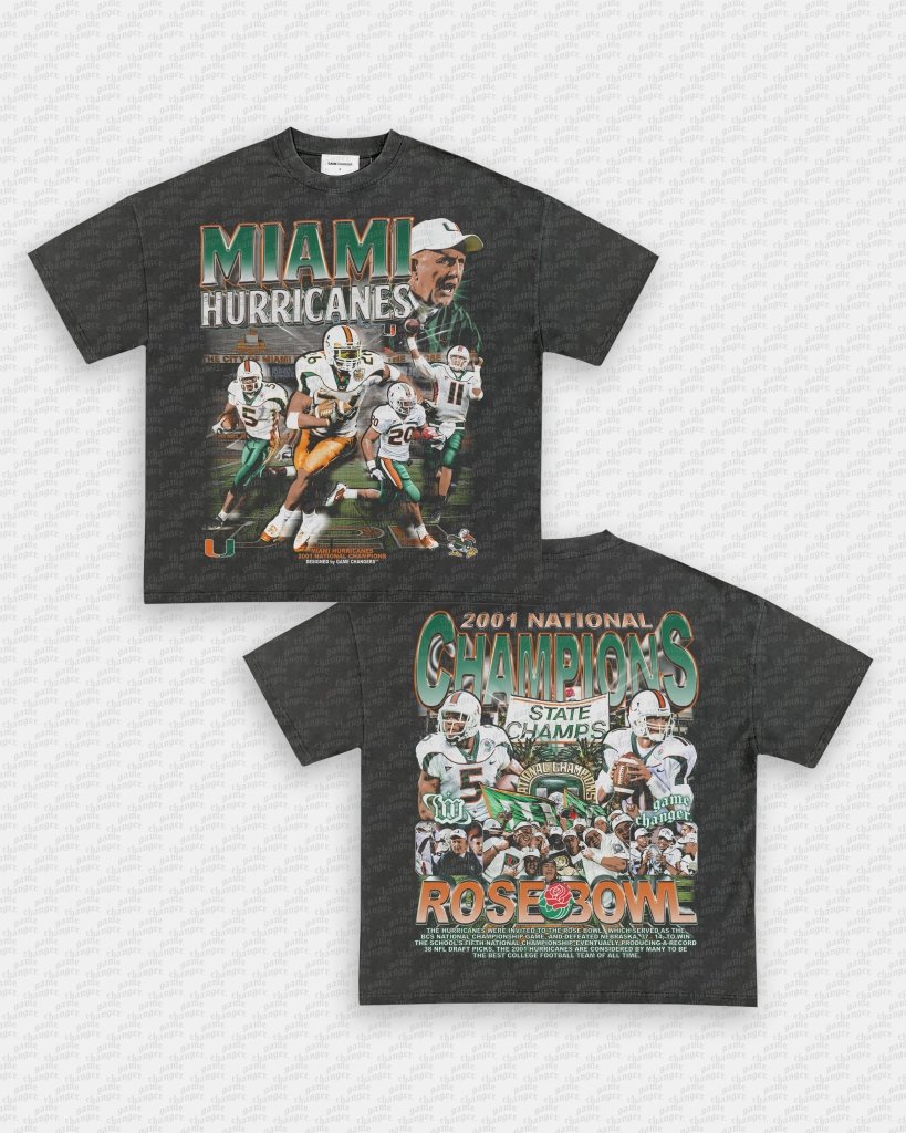 2001 NATIONAL CHAMPS - MIAMI TEE - [DS] - VIP - GAME CHANGERS TEE