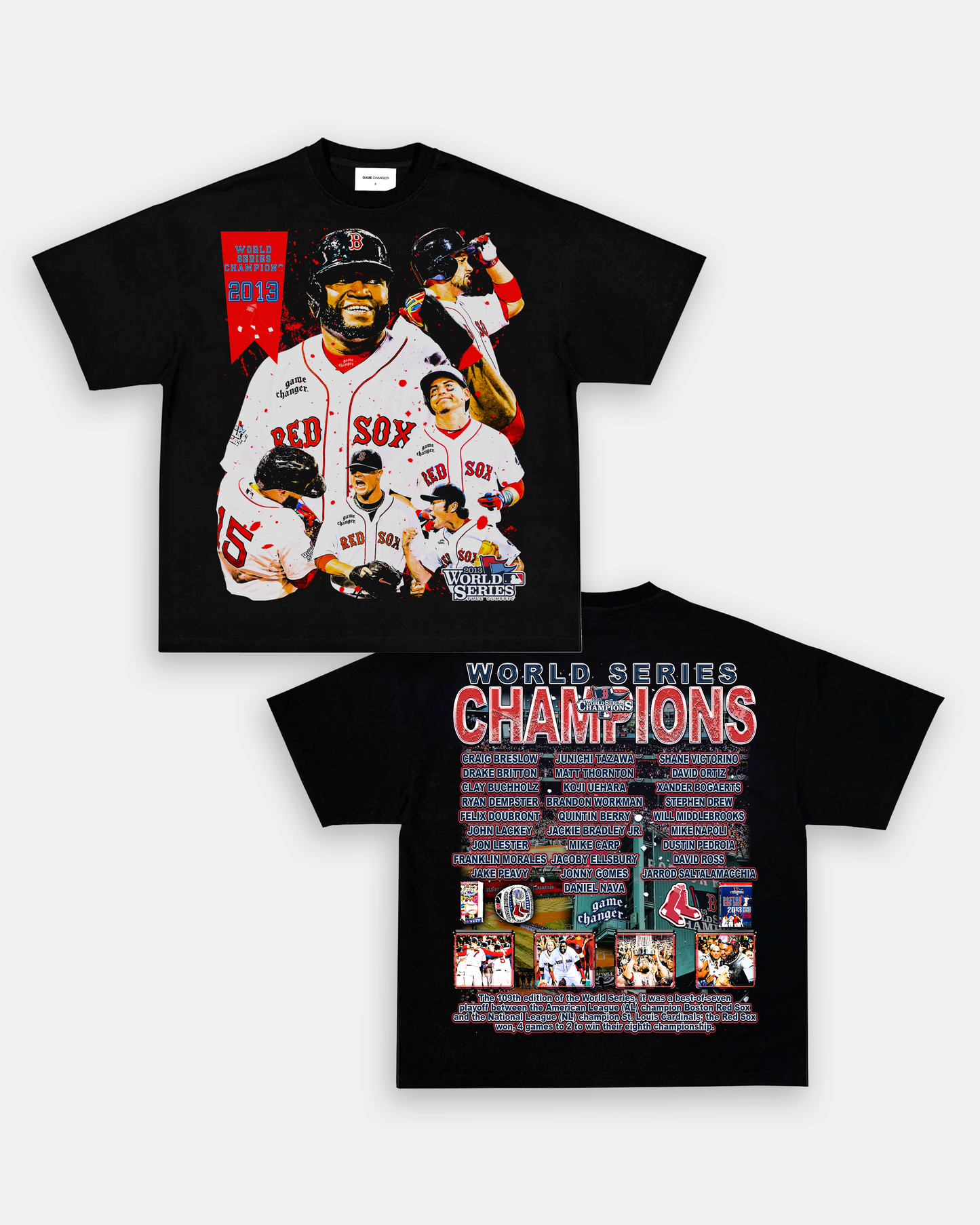 2013 WORLD SERIES CHAMPS - RED SOX TEE - [DS]