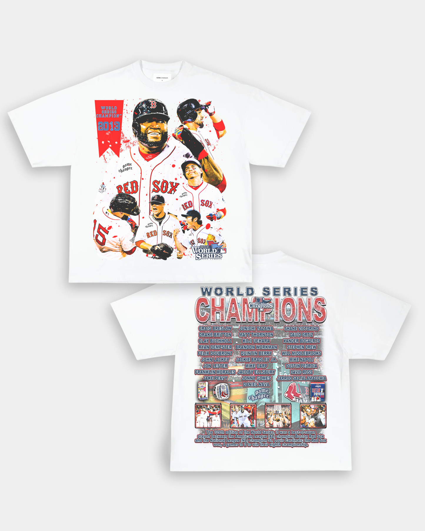 2013 WORLD SERIES CHAMPS - RED SOX TEE - [DS]