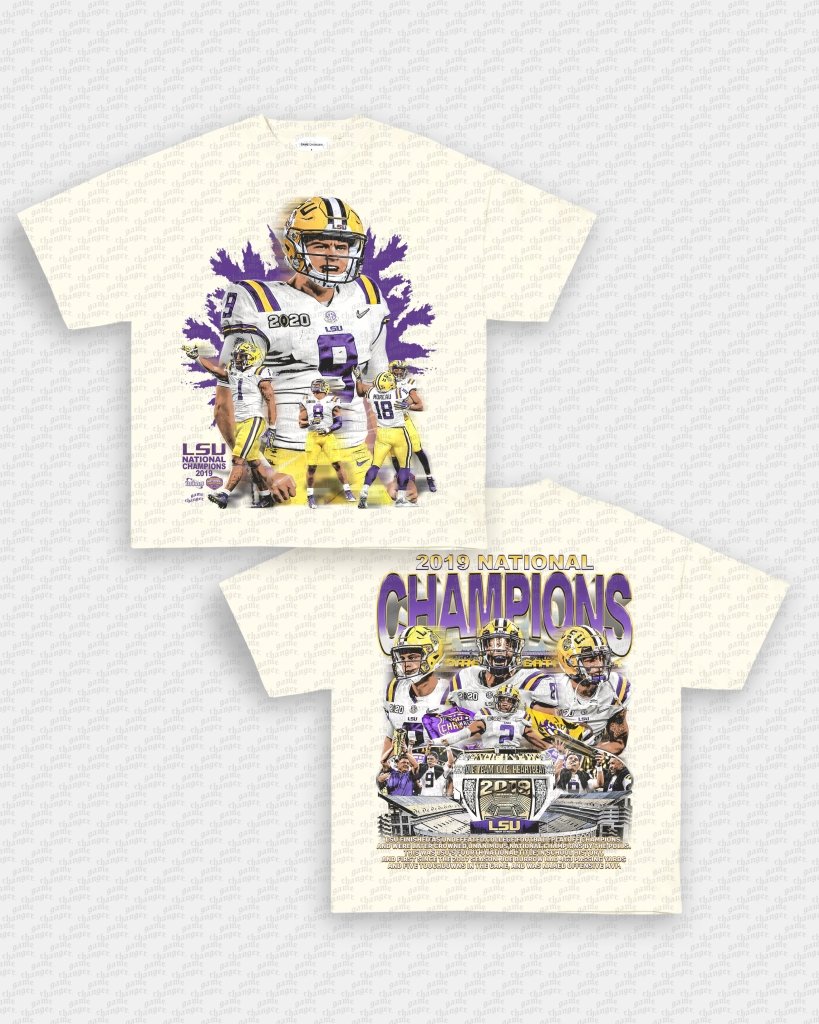 2019 NATIONAL CHAMPS - LSU TEE - [DS] - VIP - GAME CHANGERS TEE