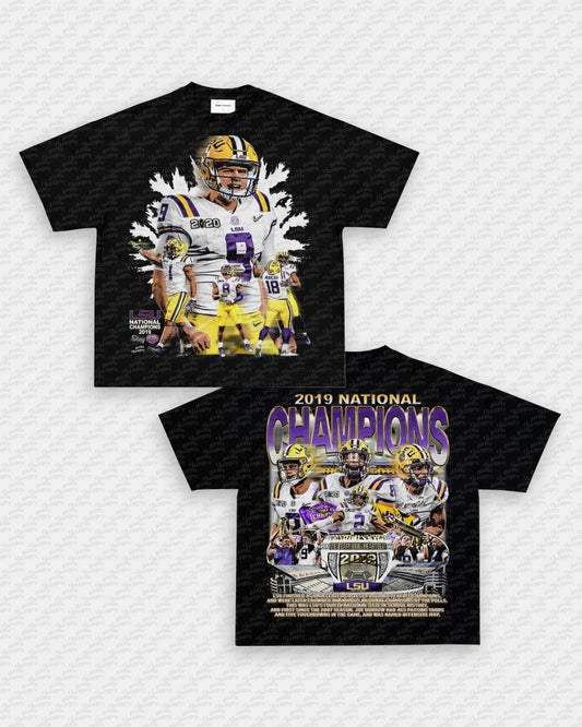 2019 NATIONAL CHAMPS - LSU TEE - [DS] - VIP - GAME CHANGERS TEE