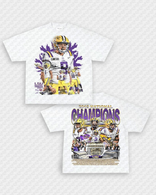 2019 NATIONAL CHAMPS - LSU TEE - [DS] - VIP - GAME CHANGERS TEE