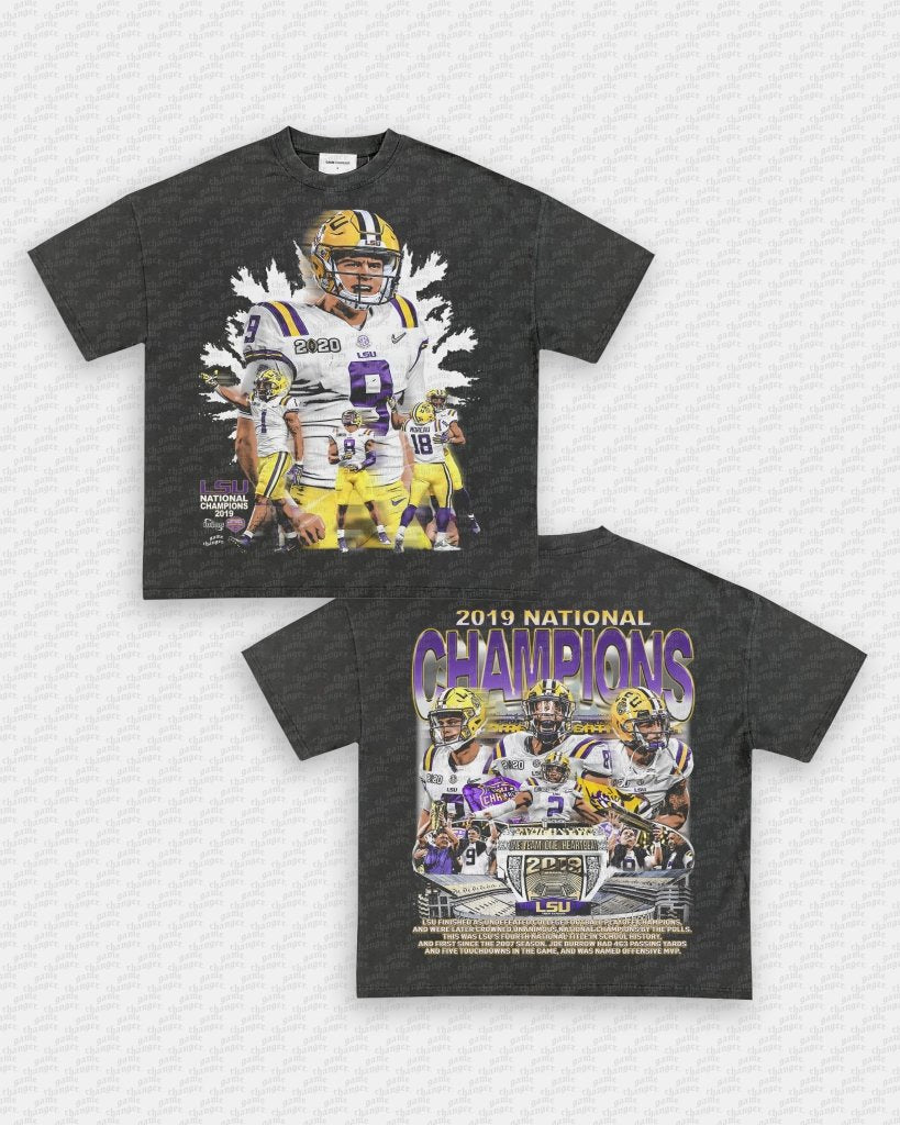 2019 NATIONAL CHAMPS - LSU TEE - [DS] - VIP - GAME CHANGERS TEE