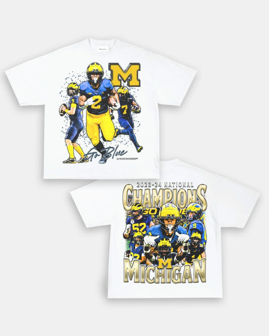 2023 - 24 NATIONAL CHAMPS - MICHIGAN TEE - [DS] - VIP - GAME CHANGERS TEE