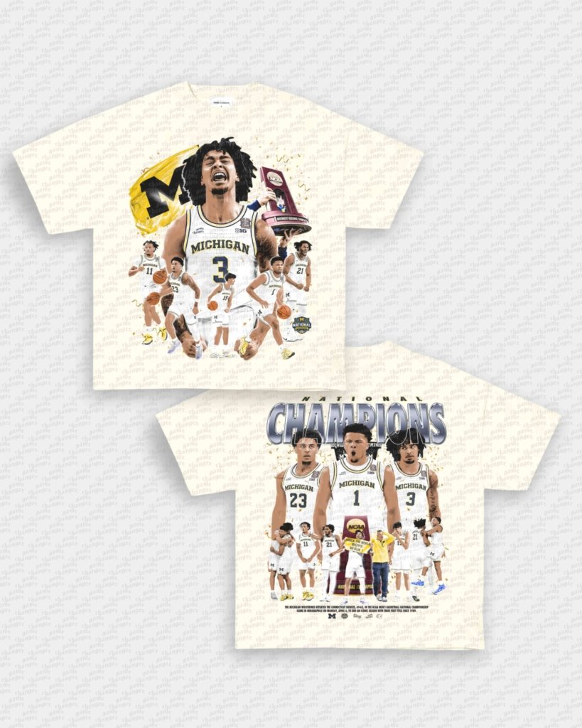 25 - 26 NATIONAL CHAMPS - MICHIGAN TEE - [DS] - VIP - GAME CHANGERS - GAME CHANGERS GRAPHIC TEE