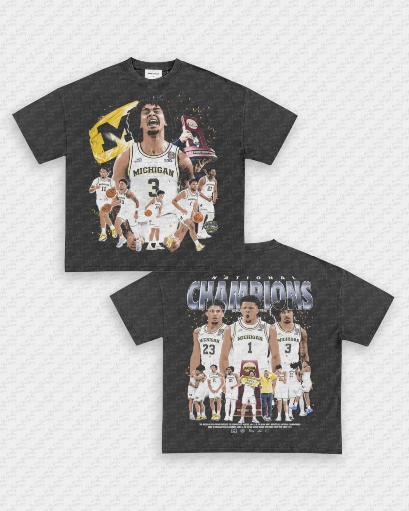 25 - 26 NATIONAL CHAMPS - MICHIGAN TEE - [DS] - VIP - GAME CHANGERS - GAME CHANGERS GRAPHIC TEE