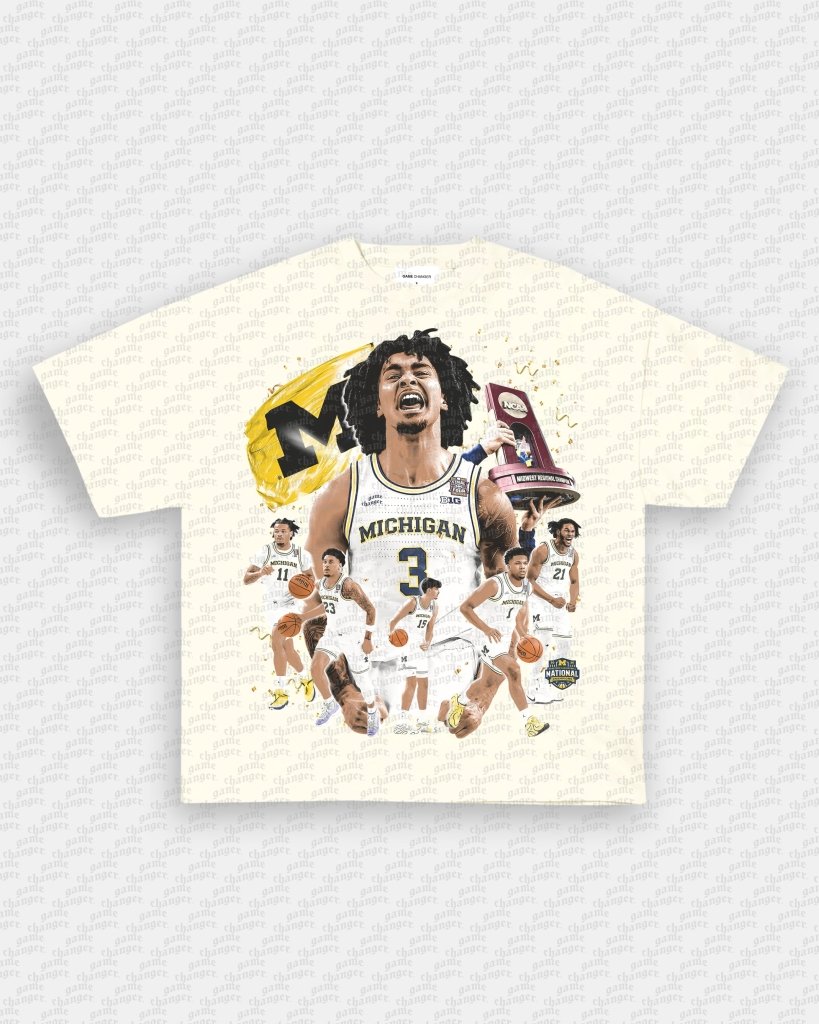 25 - 26 NATIONAL CHAMPS V2 - MICHIGAN TEE - VIP - GAME CHANGERS - GAME CHANGERS GRAPHIC TEE