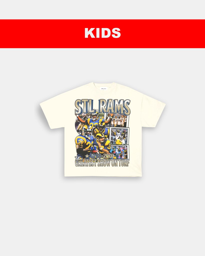 99 - 01 STL RAMS - KIDS TEE - VIP - GAME CHANGERS TEE