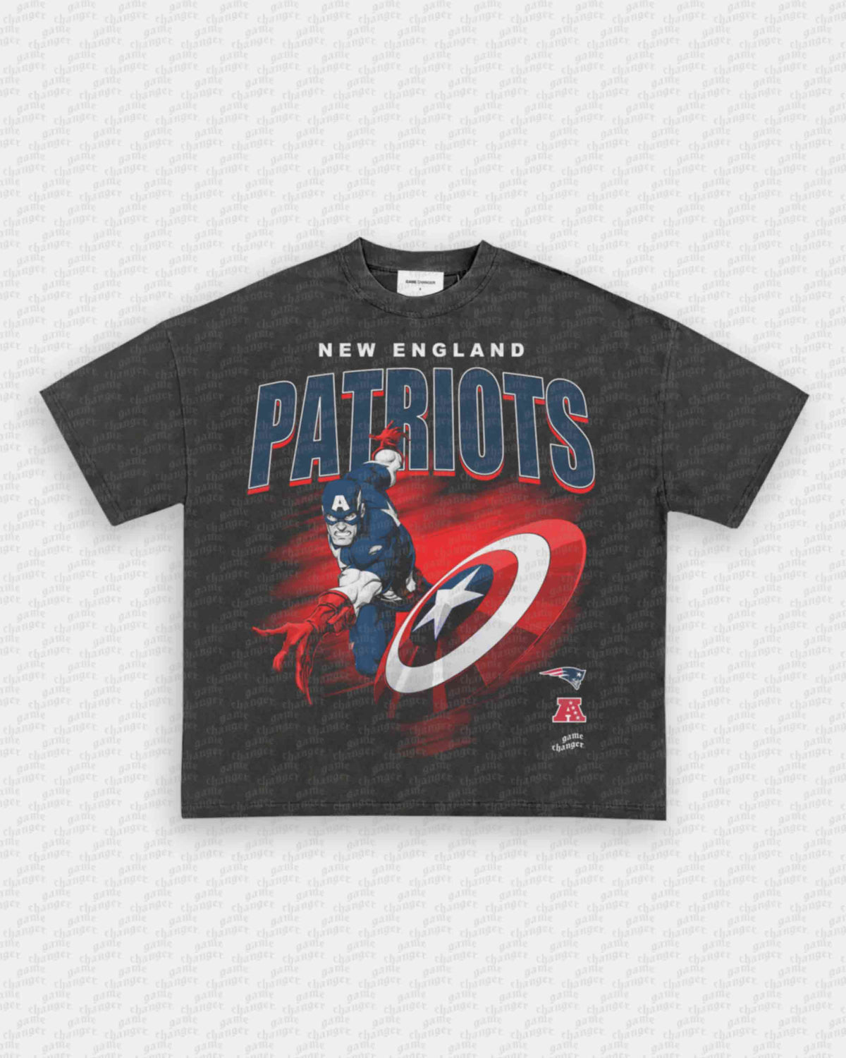 PATRIOTS X CAPTAIN AMERICA TEE