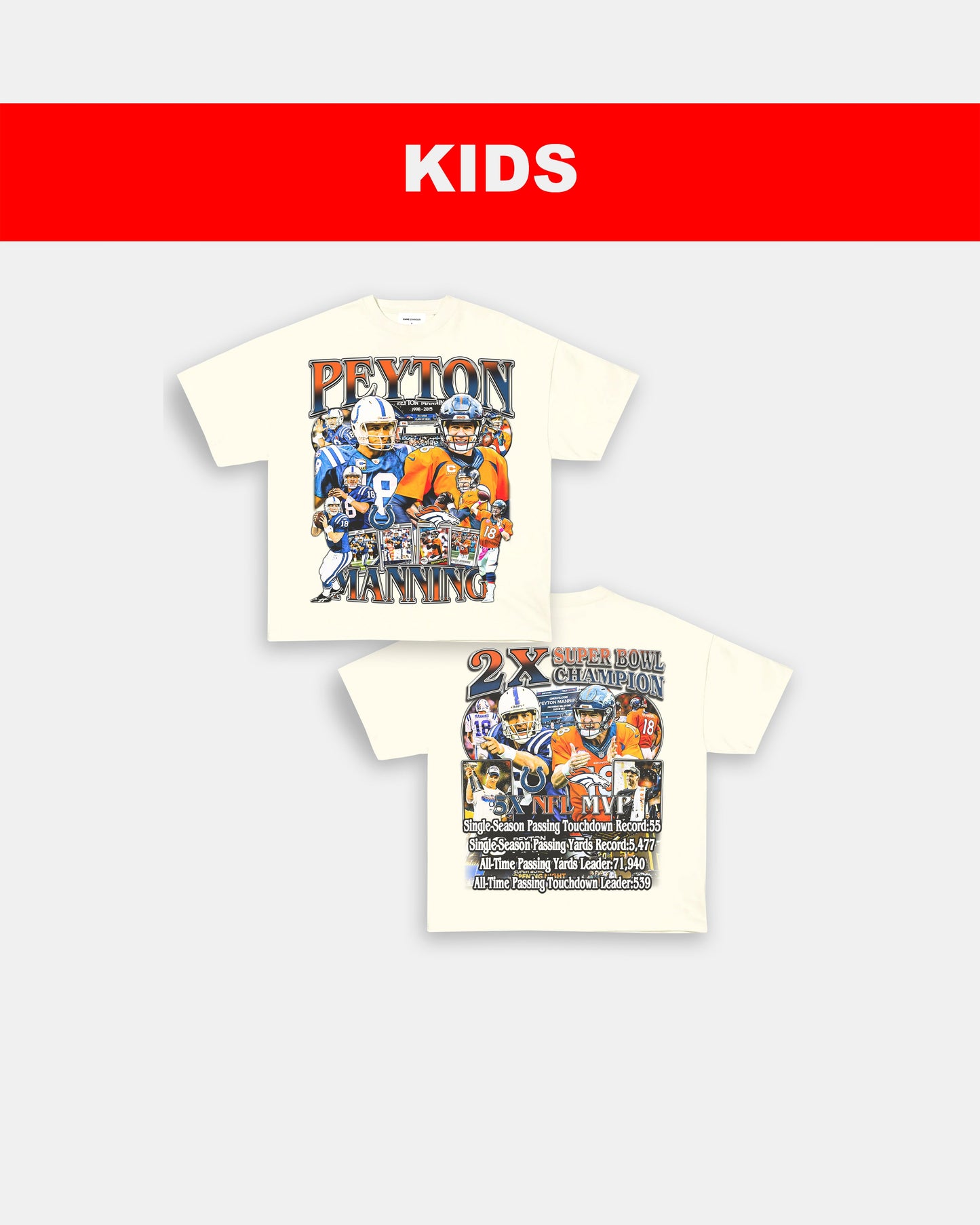 PEYTON MANNING 2 - KIDS TEE [DS]