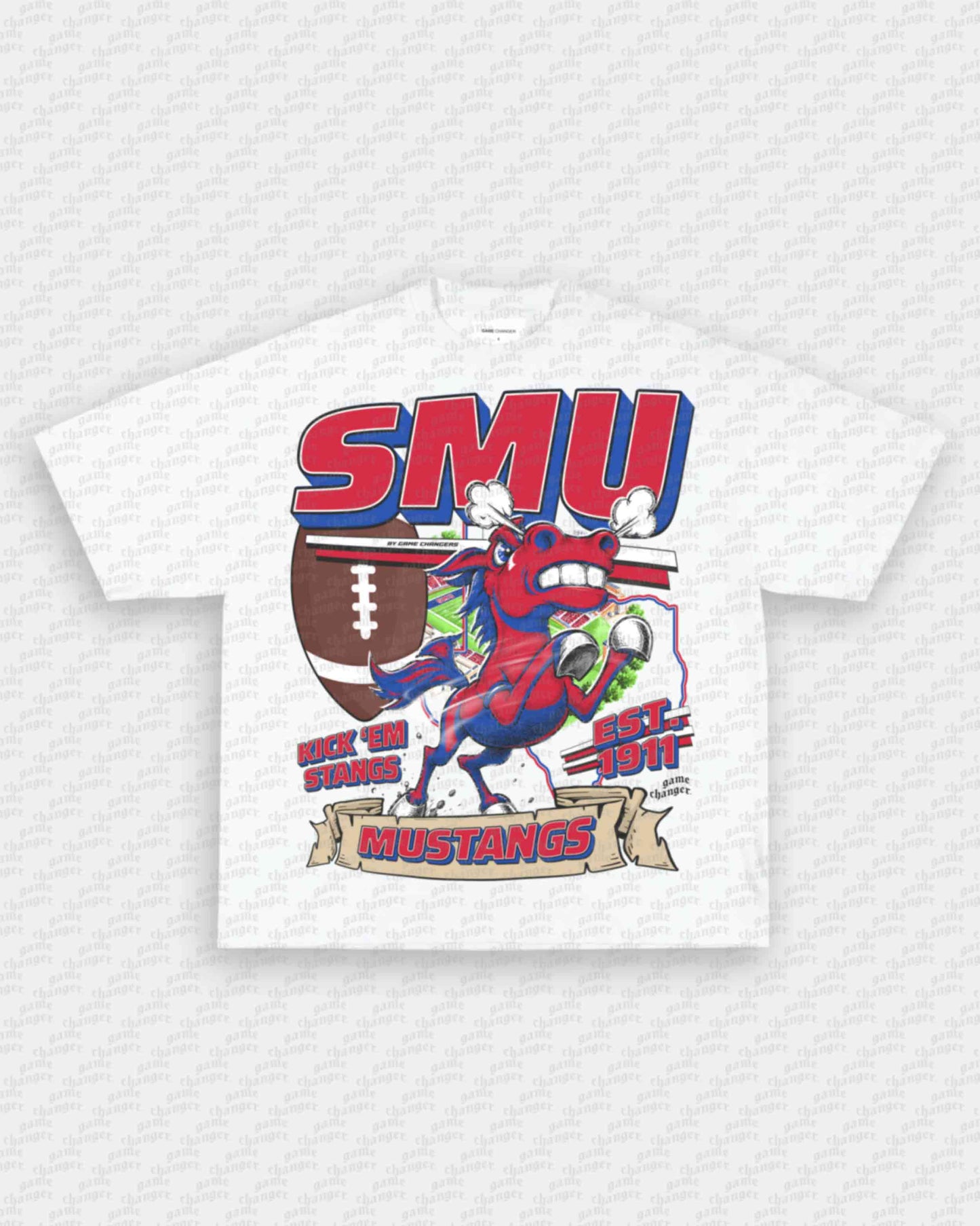 SMU FOOTBALL TEE