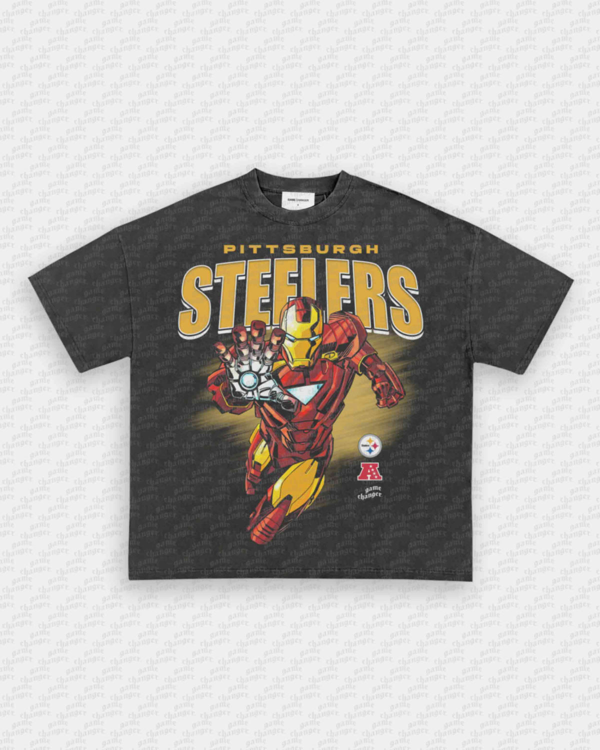 STEELERS X IRON MAN TEE
