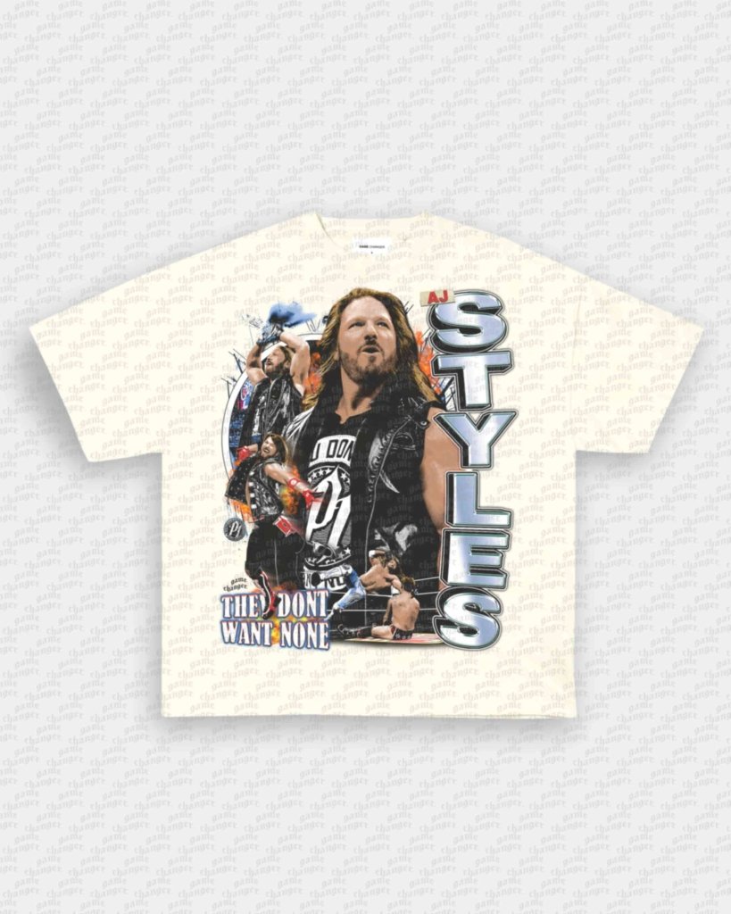 AJ STYLES TEE - VIP - GAME CHANGERS - GAME CHANGERS GRAPHIC TEE