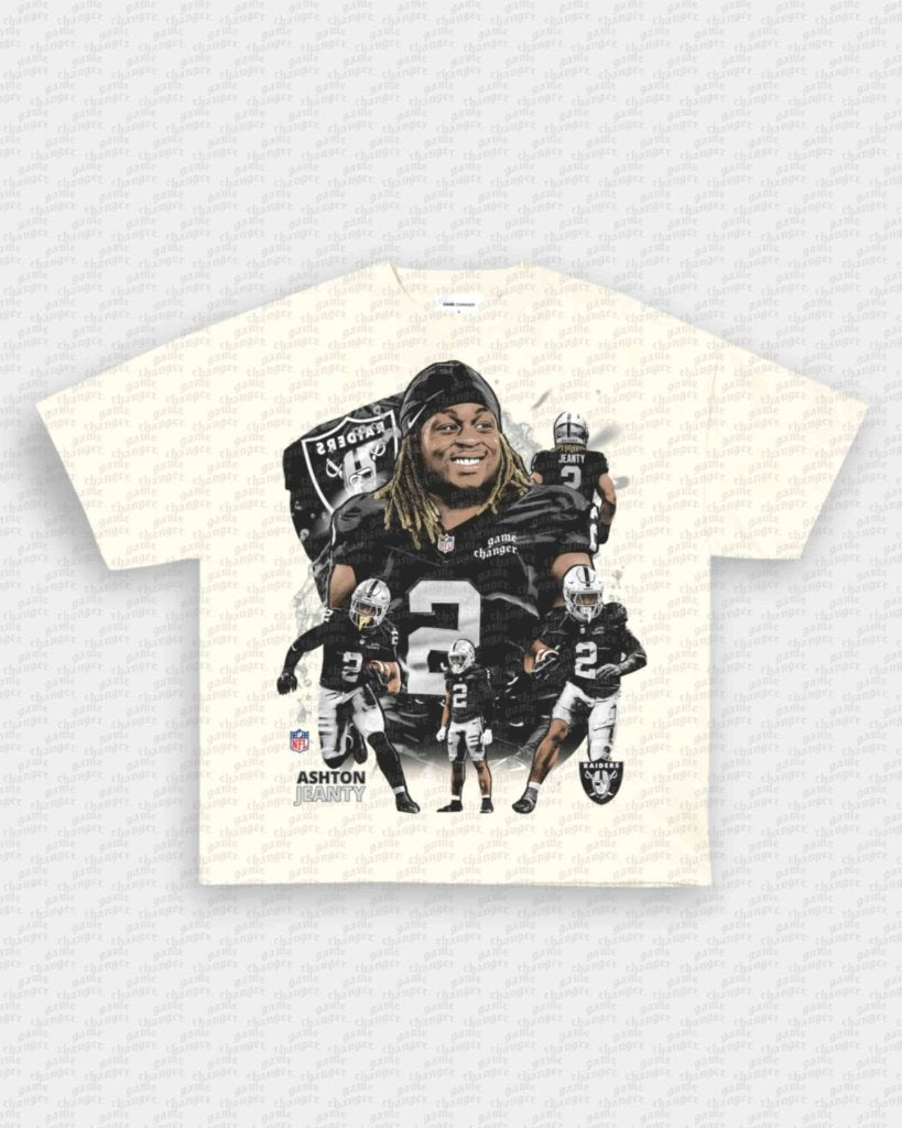 ASHTON JEANTY - RAIDERS V2 TEE - VIP - GAME CHANGERS - GAME CHANGERS GRAPHIC TEE