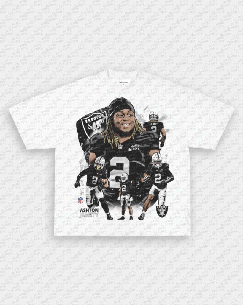ASHTON JEANTY - RAIDERS V2 TEE - VIP - GAME CHANGERS - GAME CHANGERS GRAPHIC TEE