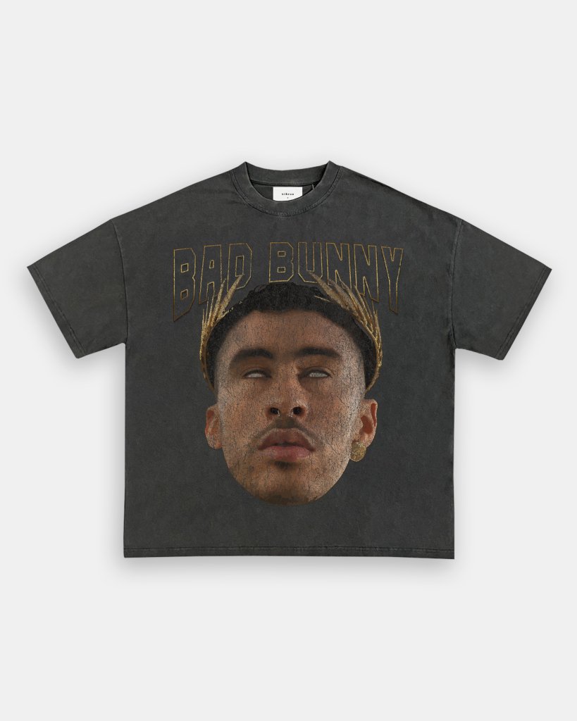 BAD BUNNY CROWN VINTAGE TEE - VIP - GAME CHANGERS TEE