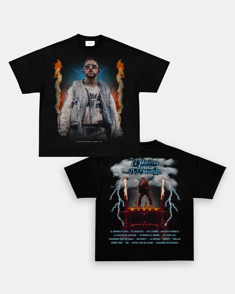 BAD BUNNY - EL ÚLTIMO TOUR DEL MUNDO VINTAGE TEE - [DS] - VIP - GAME CHANGERS TEE