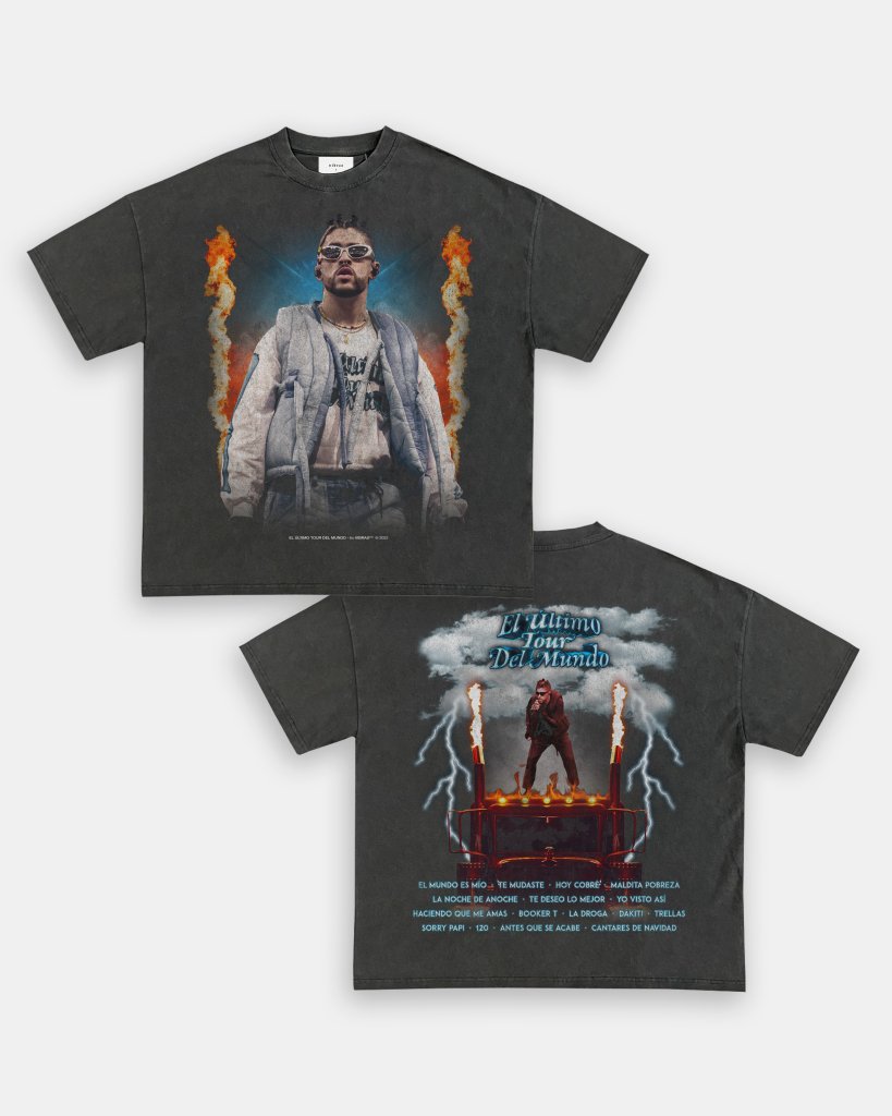 BAD BUNNY - EL ÚLTIMO TOUR DEL MUNDO VINTAGE TEE - [DS] - VIP - GAME CHANGERS TEE