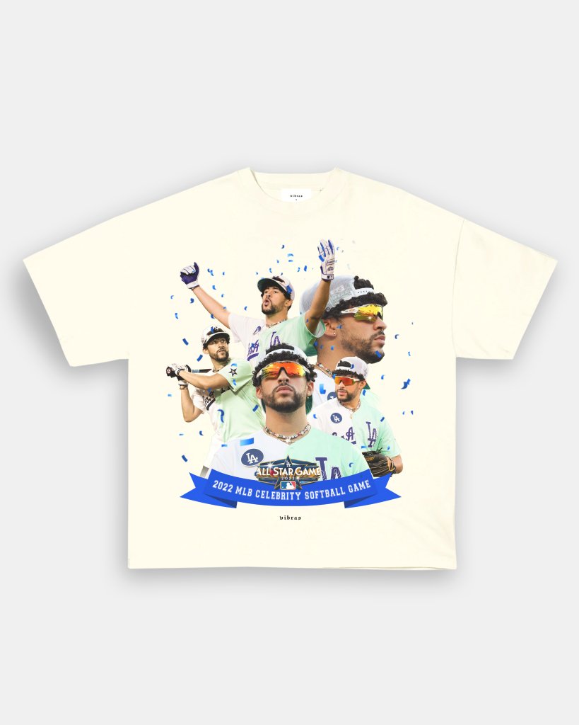 BAD BUNNY x DODGERS VINTAGE TEE - VIP - GAME CHANGERS TEE