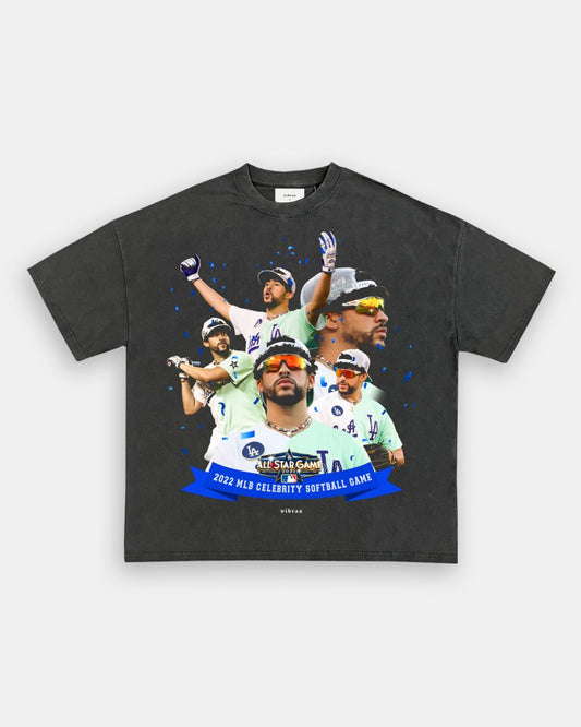 BAD BUNNY x DODGERS VINTAGE TEE - VIP - GAME CHANGERS TEE