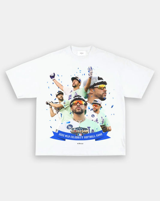 BAD BUNNY x DODGERS VINTAGE TEE - VIP - GAME CHANGERS TEE