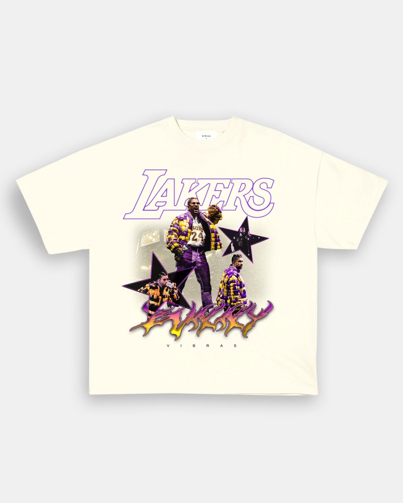 BAD BUNNY x LAKERS VINTAGE TEE - VIP - GAME CHANGERS TEE