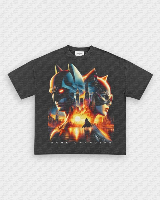 BATMAN AND CATWOMAN TEE - VIP - GAME CHANGERS GRAPHIC TEE