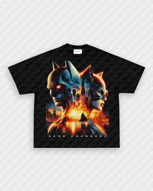 BATMAN AND CATWOMAN TEE - VIP - GAME CHANGERS GRAPHIC TEE