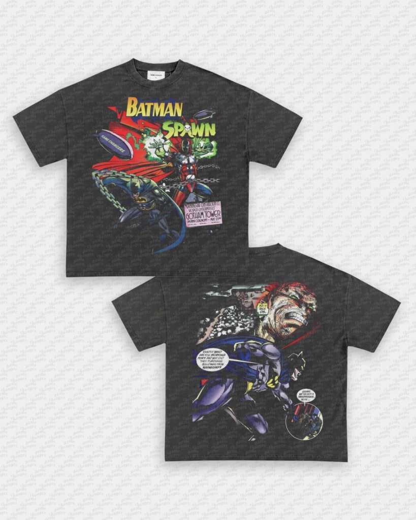 BATMAN VS SPAWN TEE - [DS] - VIP - GAME CHANGERS - GAME CHANGERS GRAPHIC TEE