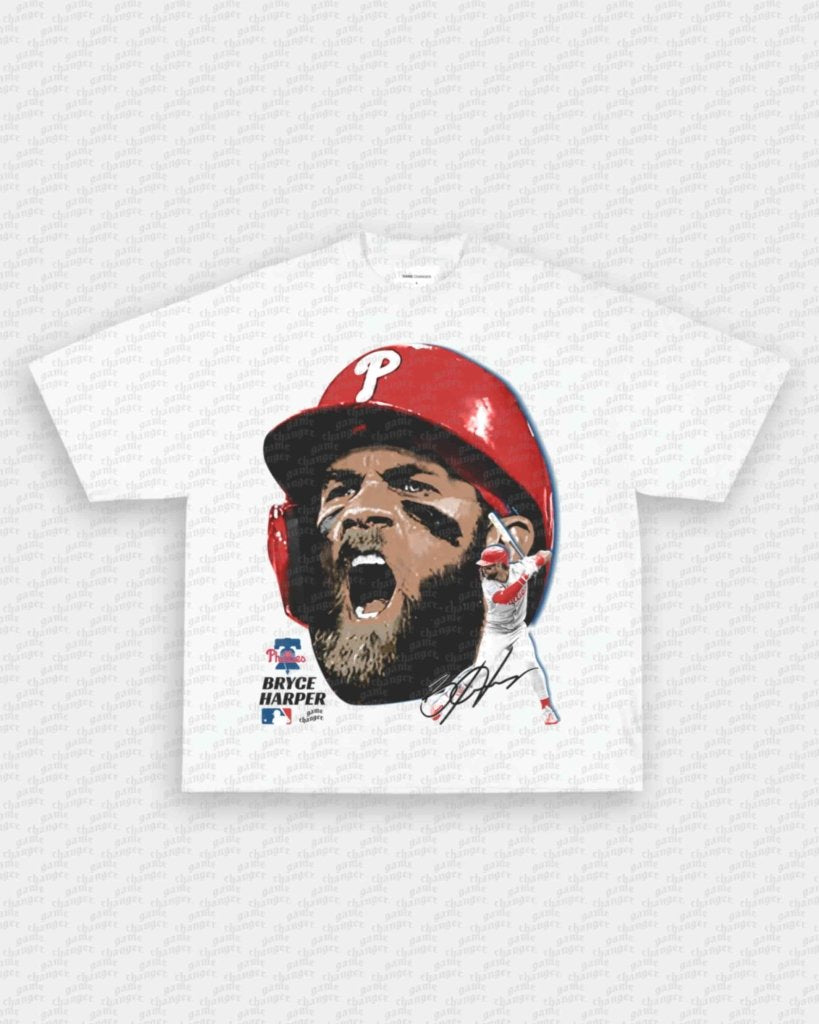 BIG FACE BRYCE HARPER TEE - VIP - GAME CHANGERS - GAME CHANGERS GRAPHIC TEE