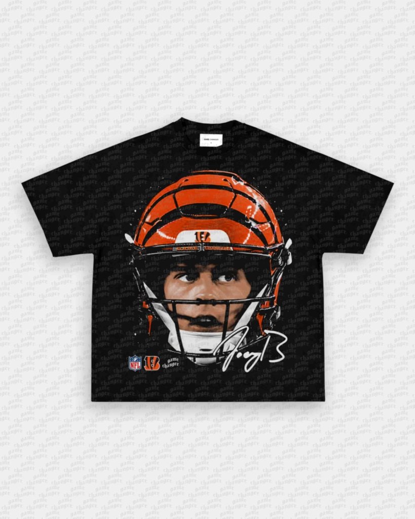 BIG FACE JOE BURROW TEE - VIP - GAME CHANGERS - GAME CHANGERS GRAPHIC TEE