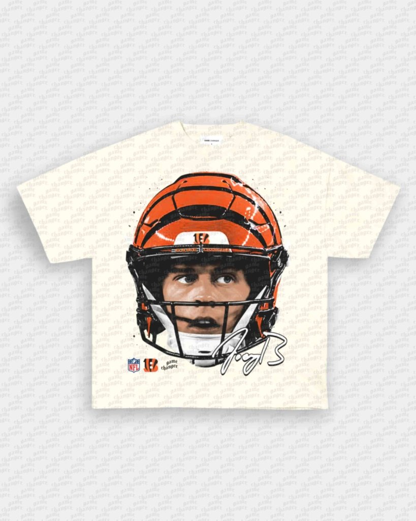 BIG FACE JOE BURROW TEE - VIP - GAME CHANGERS - GAME CHANGERS GRAPHIC TEE