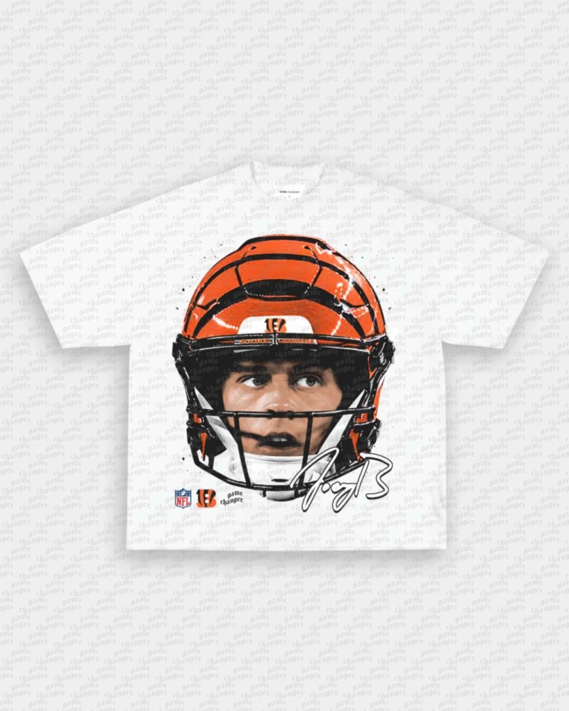 BIG FACE JOE BURROW TEE - VIP - GAME CHANGERS - GAME CHANGERS GRAPHIC TEE
