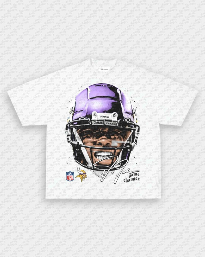 BIG FACE JUSTIN JEFFERSON TEE - VIP - GAME CHANGERS - GAME CHANGERS GRAPHIC TEE