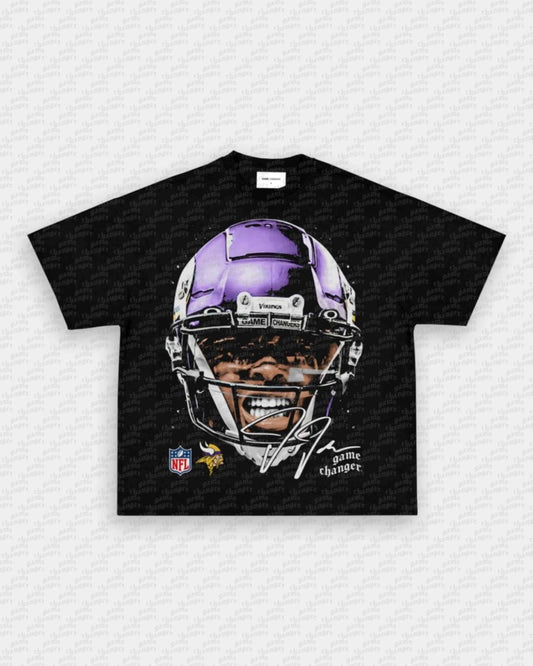 BIG FACE JUSTIN JEFFERSON TEE - VIP - GAME CHANGERS - GAME CHANGERS GRAPHIC TEE