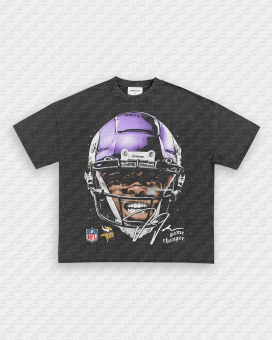 BIG FACE JUSTIN JEFFERSON TEE - VIP - GAME CHANGERS - GAME CHANGERS GRAPHIC TEE